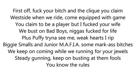 tupac shakur hit em up lyrics